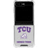 Texas Christian University Horned Frogs Logo Print Galaxy Z Flip6 Clear Case